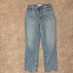 Abercrombie Curve Love The Ankle Straight Ultra High Rise Jeans